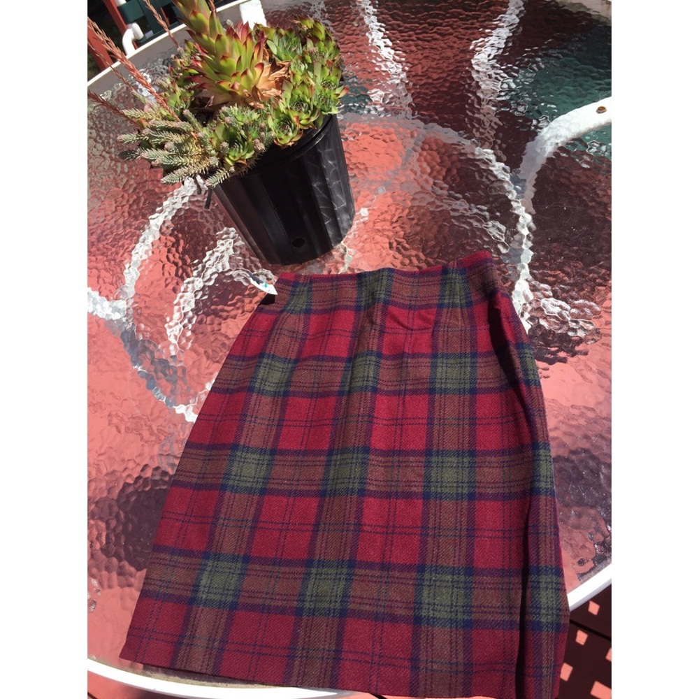 Vintage Plaid Mini Skirt